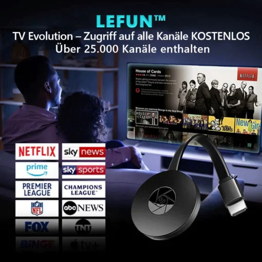 TIMNAMY™ TV-Streaming-Gerät - kostenloser Zugang zu allen Kanälen - keine monatliche Gebühr