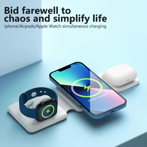 The FoldMag 3rd Gen - Magnetic Triple-in-One Wireless Charger