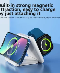 The FoldMag 3rd Gen - Magnetic Triple-in-One Wireless Charger