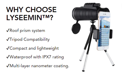 Lyseemin™ StellarView 500X Ultraportables Nachtsicht-Fernglas
