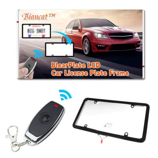 BlearPlate LCD Car License Plate Frame