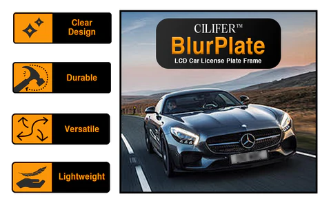 CILIFER™ BlurPlate LCD Car License Plate Frame