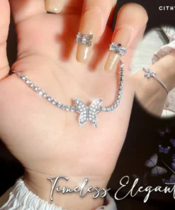 Cithway™ Diamond Butterfly Slider Bracelet