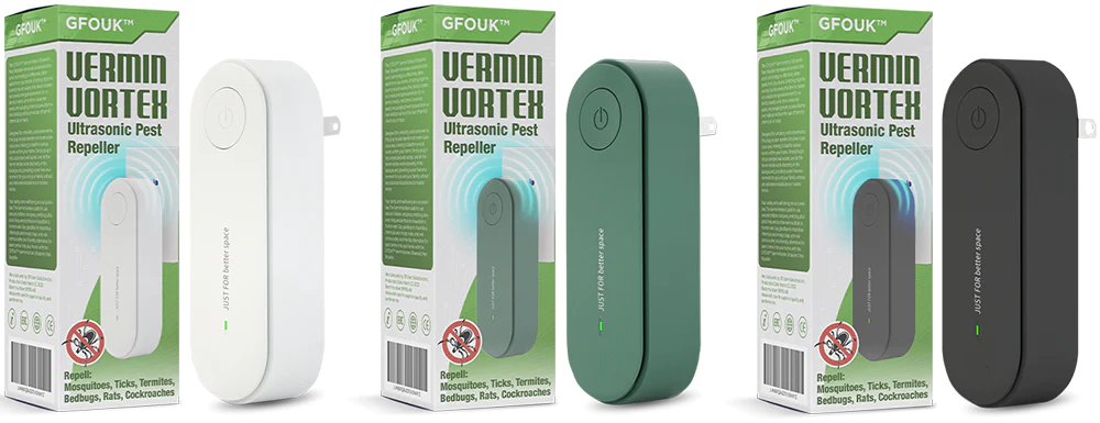 GFOUK™️ VerminVortex Ultrasonic Pest Repeller