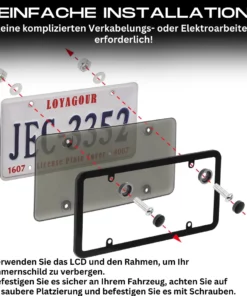 InviPlate™ LCD-Autokennzeichenschutz