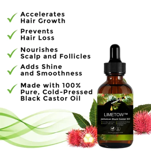 LIMETOW™ Black castor oil hair growth serum