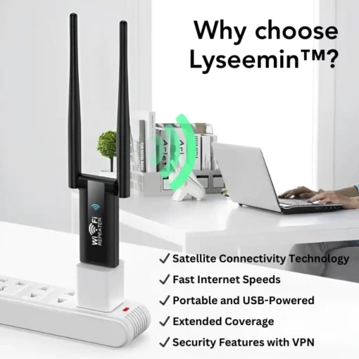 Lyseemin™ Portable Satellite WiFi USB