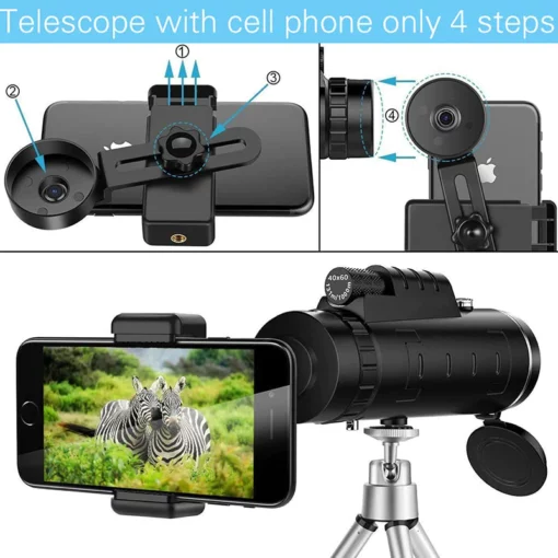 NOWORDUP 500X Night Vision Ultra-Portable Telescope