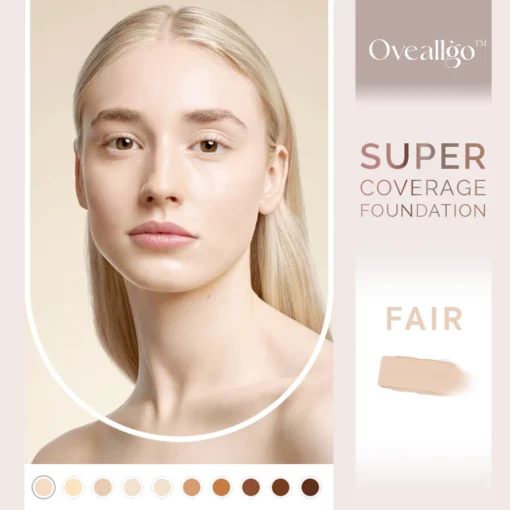 Oveallgo™ Easy Blend Coverage Foundation with Buffing Brush