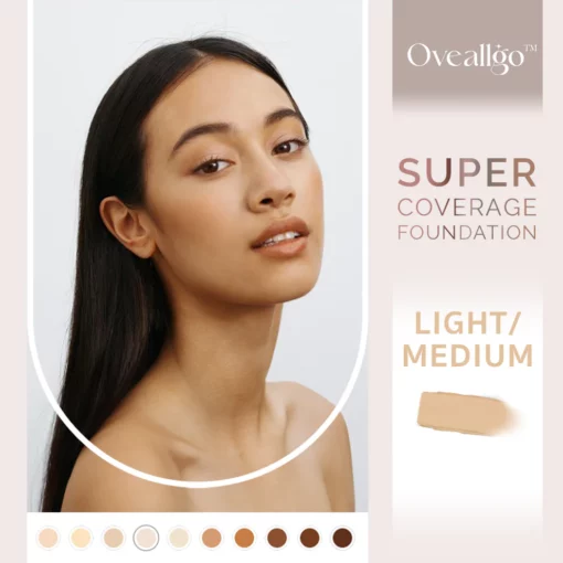 Oveallgo™ Easy Blend Coverage Foundation with Buffing Brush