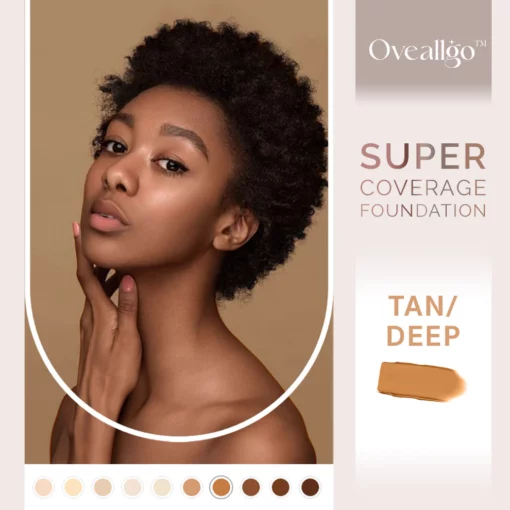 Oveallgo™ Easy Blend Coverage Foundation with Buffing Brush