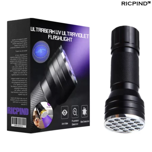 RICPIND 2 UltraBeam UV Ultraviolet Flashlight