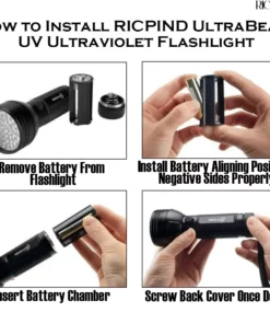 RICPIND 2 UltraBeam UV Ultraviolet Flashlight