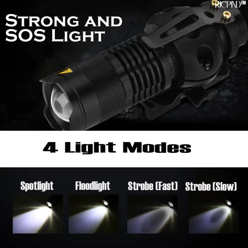 RICPIND 50M Volt Power Guardian USB Flashlight