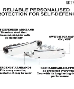 RICPIND 60M Volts Power Guardian Bracelet- Security Protection