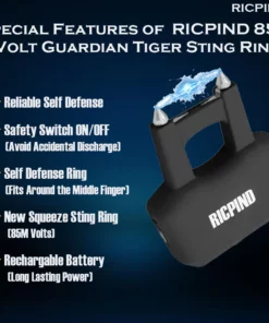 RICPIND 85M Volt Guardian Tiger Sting Ring