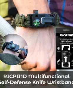 RICPIND Multifunctional Self-Defense Knife Wristband