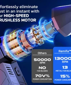 Lyseemin™ HIGH-RPM Tragbares elektrisches Heißluft-Schneefegegebläse