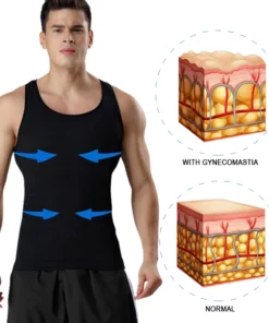 Ricpind ChestPush Gynecomastia CompressionMen Top