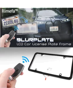 Rimefa™ Anti-Tracking AUTO BlurPlate LCD Car License Plate Frame