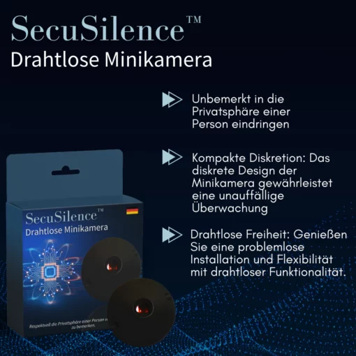 SecuSilence™ Drahtlose Minikamera