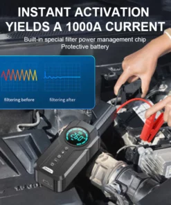 Lyseemin™ Smart Multipurpose Air Compressor - Jump Starters - Battery Charging Systems