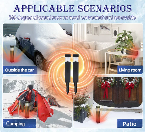 Solar-Powered Electromagnetic Resonance De-Icing Light - Zero Energy Consumption