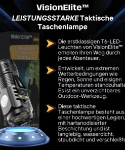 VisionElite™ LEISTUNGSSTARKE Taktische Taschenlampe