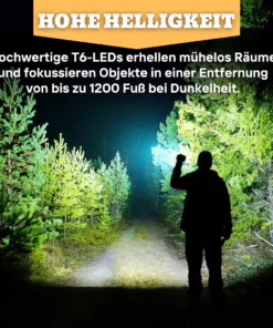 VisionElite™ LEISTUNGSSTARKE Taktische Taschenlampe