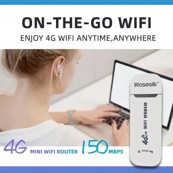 iRosesilk™ 5G LTE Router Wireless USB Mobile Broadband Adapter