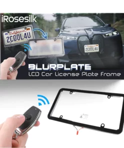 iRosesilk™ BlurOUT Plate LCD Car License Plate Frame