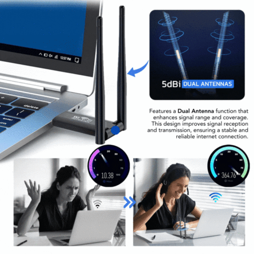 iRosesilk™ Satélite Portátil WiFi USB