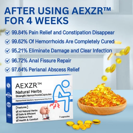 AEXZR™ Natural Herbal Strength Hemorrhoid Capsules