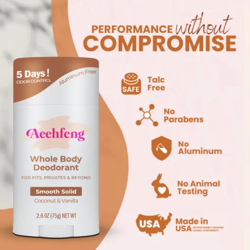 Aeehfeng™ Natural Aluminum-Free Deodorant - Eliminate body odor permanently