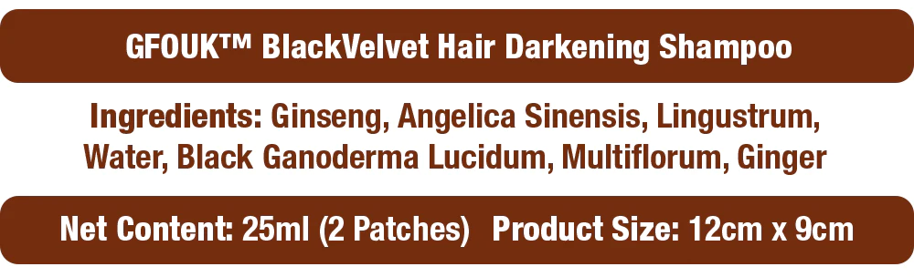 GFOUK™ BlackVelvet Hair Darkening Shampoo