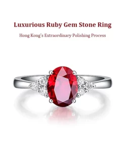 Luxurious Ruby Gem Stone Ring