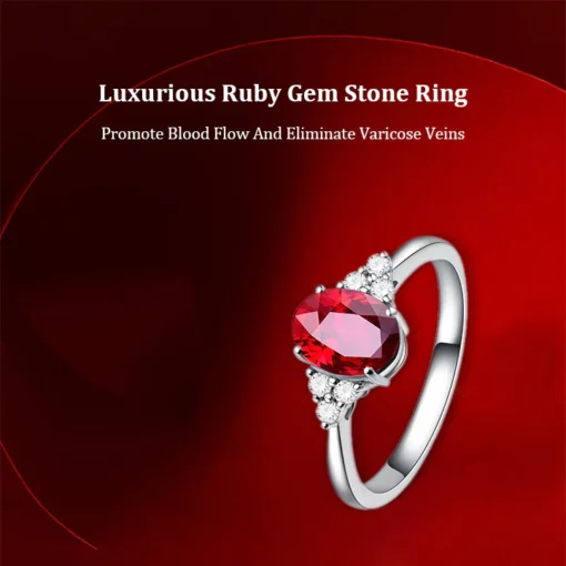 Luxurious Ruby Gem Stone Ring