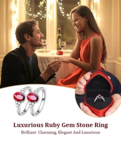 Luxurious Ruby Gem Stone Ring