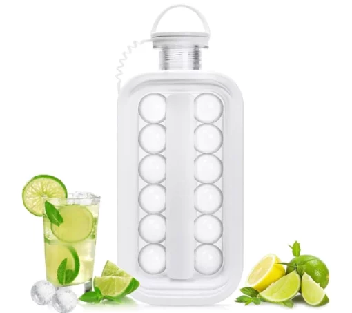 Whiskey Ice Cube Trays 2 in 1 Portable Ice Ball Maker