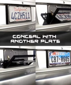 iRosesilk™ 3s Fast PlateFlipper Car License Plate Frame