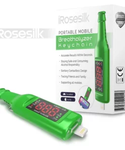 iRosesilk™ DRIVE SAFE Portable Mobile Breathalyzer Keychain