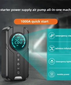 AirOmn™ Smart Multipurpose Air Compressor - Jump Starters - Battery Charging Systems