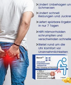 Biancat™ AnalEase Hämorrhoiden-Reparatur Kräuterkapseln