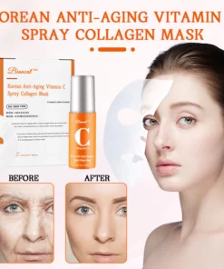 Biancat™ Korean Anti-Aging Vitamin C Spray Collagen Mask