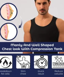 RICPIND Men ChestFirming Tank Top