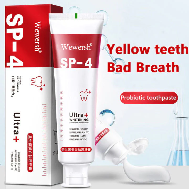 Wewersh™ 4TM probiotisk tandkräm för blekning