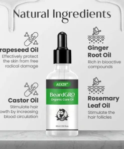 AEXZR™ BeardGRO Organic Care Oil