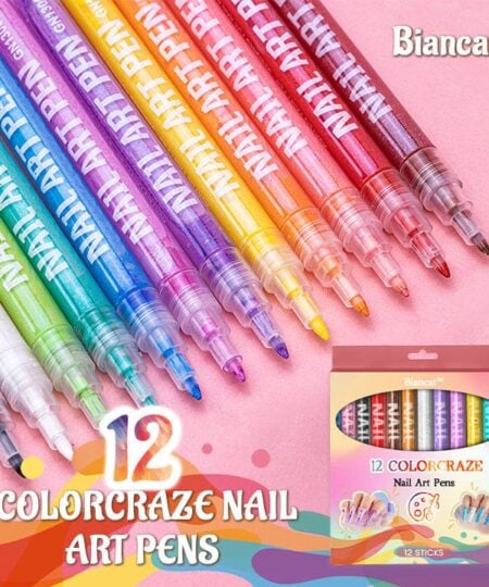 Biancat™ 12 ColorCraze Nail Art Pens