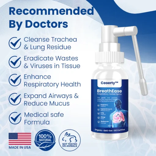 Ceoerty™ BreathEase Respiratory Herbal Spray