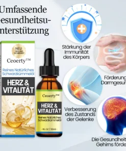 Ceoerty™ Herz & Vitalität Reines Natürliches Schwarzkümmelöl